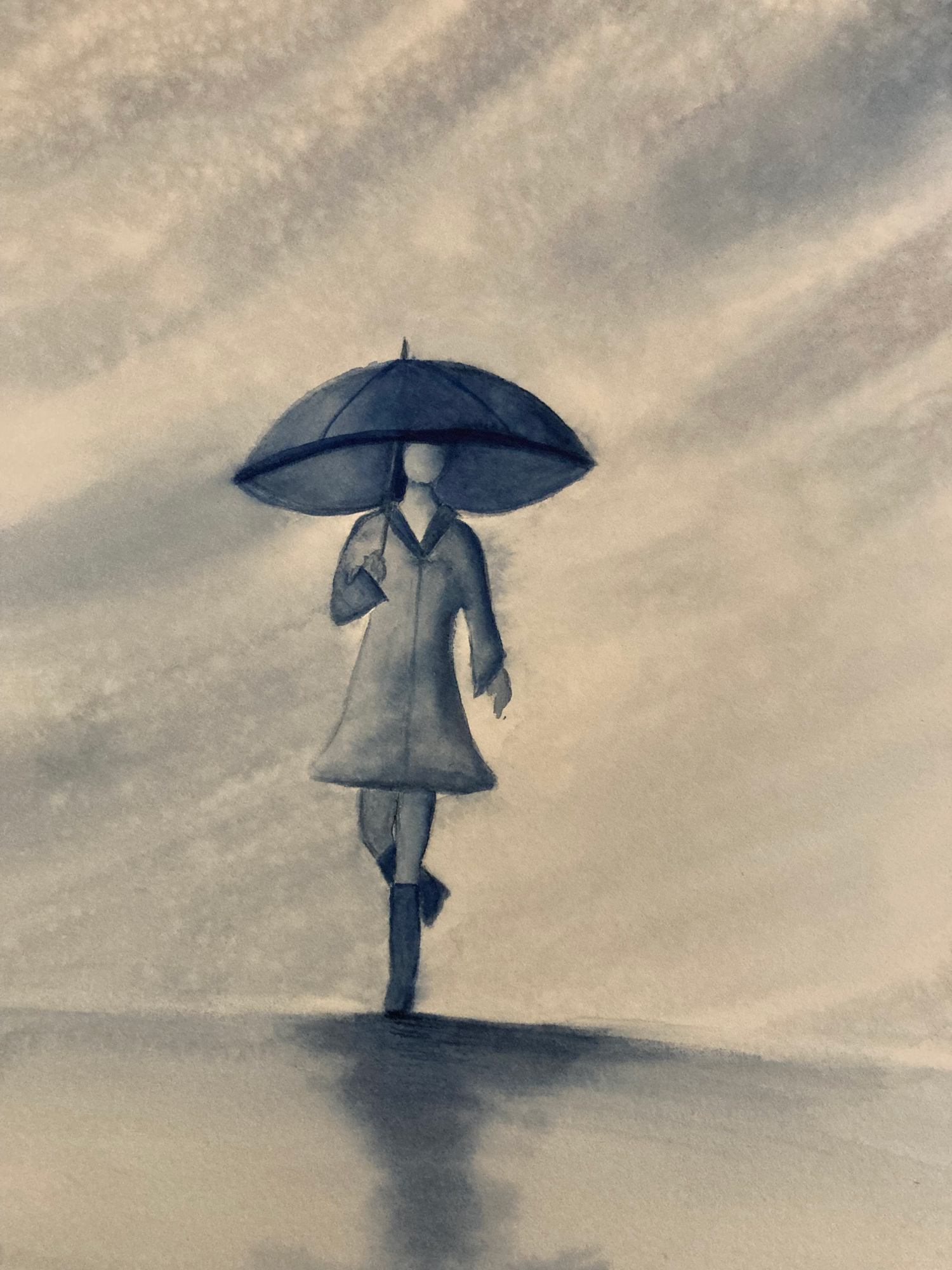 Girl in the Rain - Kathy Andreini 8x10